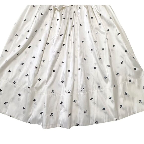 Ulla Johnson Aglae Bow-Detailed Taffeta Midi Skirt, Blanc Sz 4, NWT, $645 MSRP - Picture 10 of 16